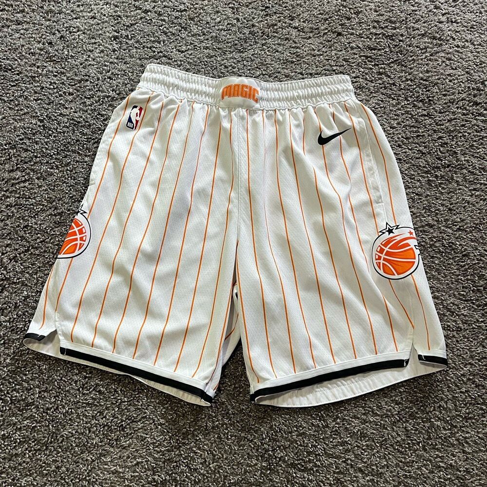 Nike Orlando Magic 2021-22 City Edition Swingman Shots White Orange Mens L NBA
